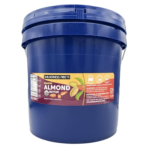 Wilderness Poets, Roasted Almond Butter - Organic, Smooth, Creamy, No