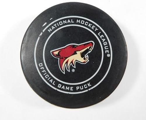 2018 Arizona Coyotes vs. San Jose Sharks Game Used Puck 1-16-18 AA0023665 - NHL Unsigned Game Used Pucks
