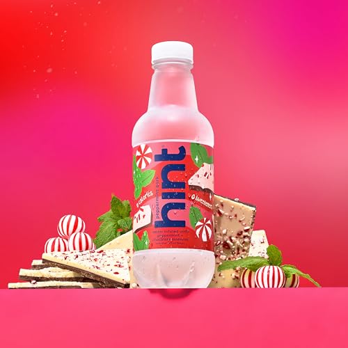 Image of Hint Fruit-Infused Bottled Water, Peppermint Bark- Sugar Free Flavored Water with Zero Calories, Naturally Flavored, and No Artificial Sweeteners - 16 Fl Oz (Pack of 12)