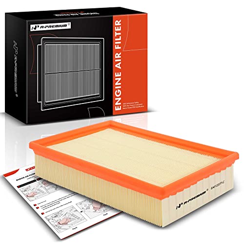 A-Premium Engine Air Filter Compatible with Cadillac CTS 2004-2007 & Land Rover LR2 2008-2012, 3.2L 5.7L 6.0L, Flexible Panel, Replace# 6G929601AB