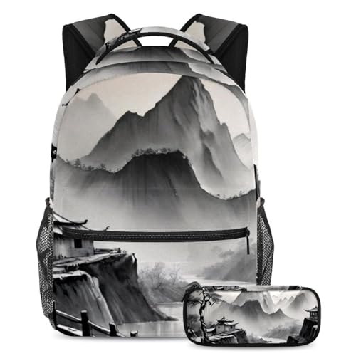 Sac à dos peinture à l'encre avec trousse pour les sorties de vos adolescents