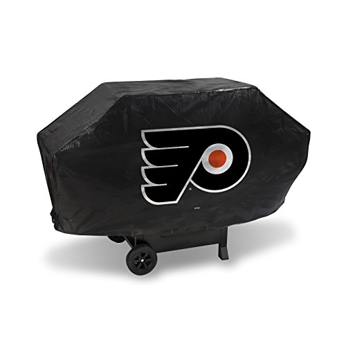 NHL Philadelphia Flyers Deluxe Grill Cover, Black, 68 x 21 x 35"