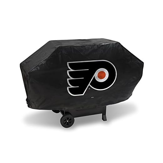 NHL Philadelphia Flyers Deluxe Grill Cover, Black, 68 x 21 x 35"