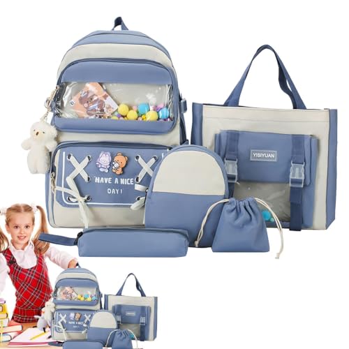 Sac à dos esthétique de grande capacité pour les cours au lycée