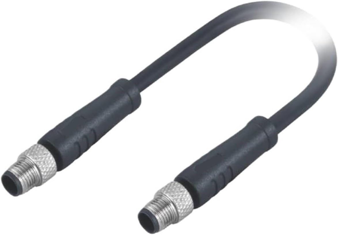 M5 3Pin A-Code Male Connector Molded Wire Waterproof Aviation