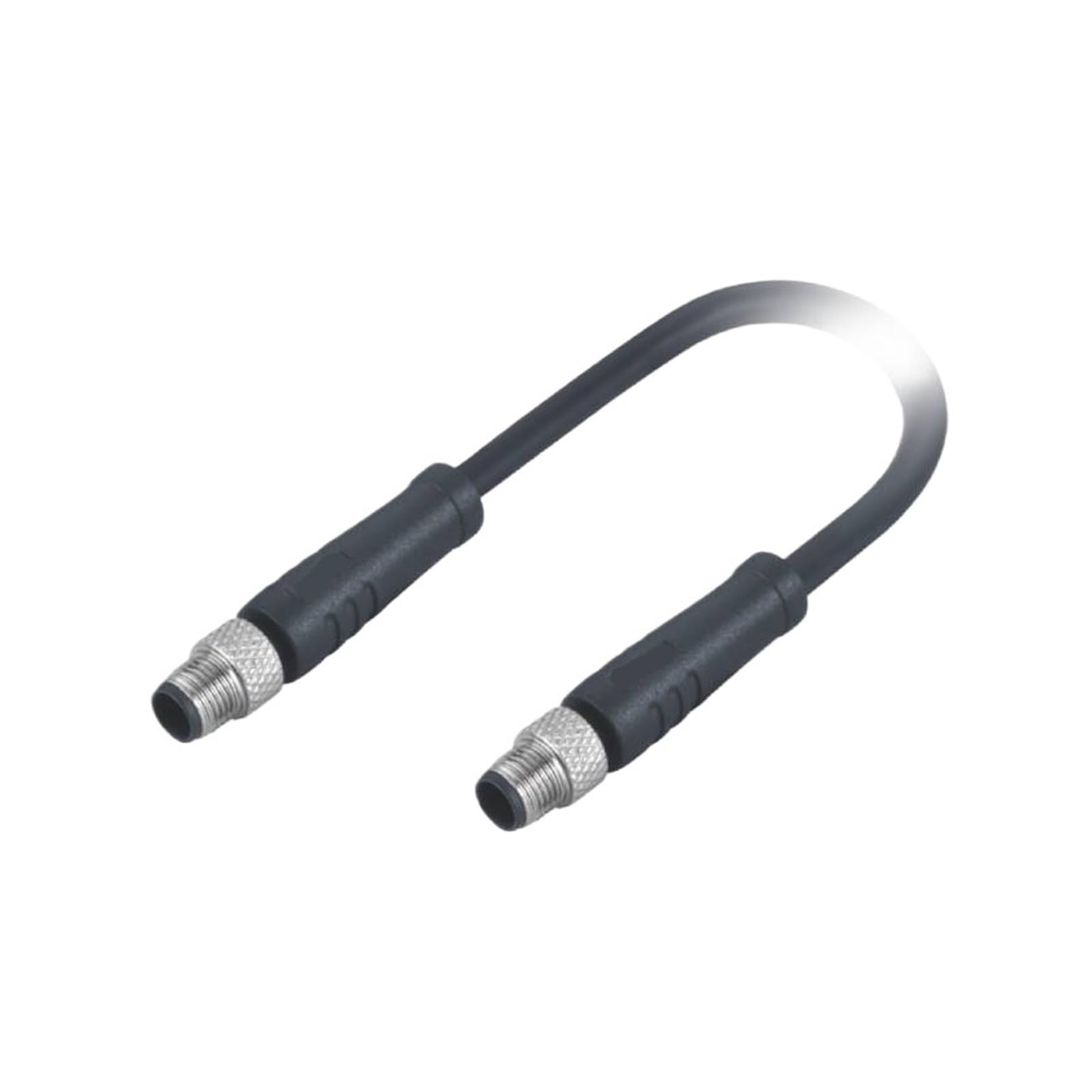 Conector M5 industrial de 3 pines código A para cablear sensores en proyectos de aviación