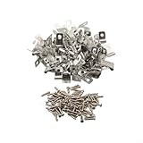 Yuanpgky Aluminium-Drahtgitter-Verschlüsse für landwirtschaftliche Zaun-Clips, 100 oder 200 Stück pro Packung, sichere Metallzaunverbindung für Bauernhöfe, Gärten und Viehzäune (100 Clips + 100