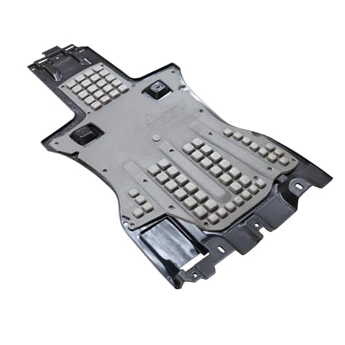 Image of GXARTS Rear Transmission Skid Plate 7L8825231A Compatible with Audi Q7 2007-2015 Compatible with Volkswagen Touareg 2004-2017 Engine Under Cover Splash Shield Guard 7L8-825-231-A