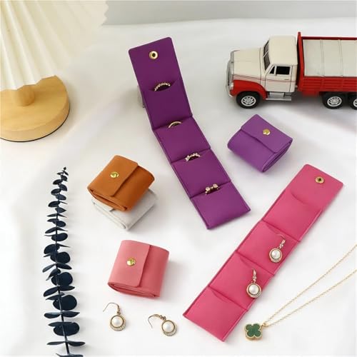 Fundas protectoras de joyería en microfibra premium con broche para anillos y cadenas 3