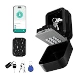 smallwell Cassetta Sicurezza per Chiavi - Impermeabile Cassaforte con Codice Numerico Supporta l'app TTLock e la & Codice PIN per Archiviazione Chiavi di Casa, Esterno, Ufficio, Viaggio (Tuya)