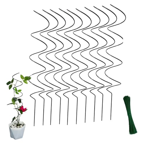 Structure résistante au vent piquets torsadés pour tomates potager - 7