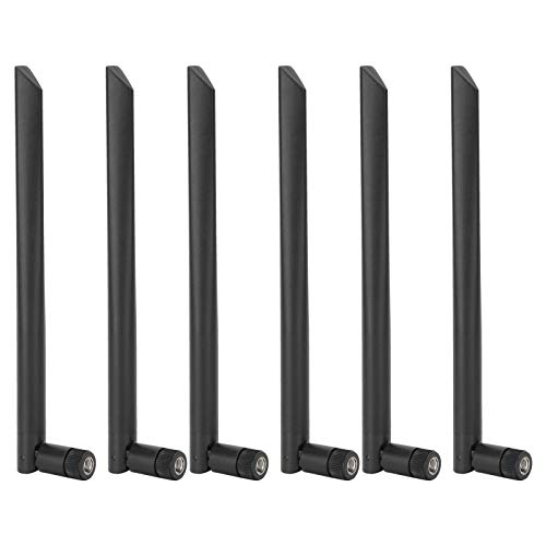 Antenne WiFi 6PCS, 8DB Dual Band Connettore RP SMA Filettatura Femmina Periferica di Rete AP/Router
