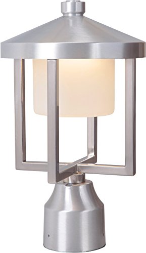 Craftmade Z9215-Sa-Led Alta Outdoor Led Post Mount, Satin Aluminum 1-Light (8" W X 13" H) 9 Watts #TOP3