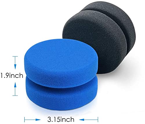 Paint Sponge Applicator,Circular Painting Sponges Blue And Black Round Painting Sponges For Painting, Crafts, Kitchen,Car Waxing,3.15 Inch X 1.9 Inch(4 Pack) #TOP1