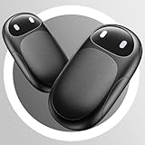 【2025新登場】 HAGOOGI 充電式カイロ 2秒急速発熱 3階段温度調節 【小型 超軽量 磁気式/分離式設計】 電気カイロ 2個セット 6000mAh クリスマスプレゼント 最大14時間連続使用 持ち運びやすい 5V/2A急速充電 繰り返し利用 旅行 出張 通勤通学用 寒さ対策 ブラック