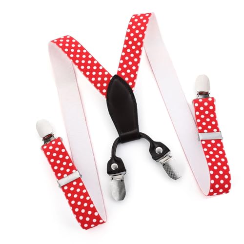 Fashionable Kids Suspenders Adjustable Elastic Band Work Suspenders Belt For Daily Play Dresses Metal Clasp Baby