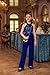 GRACE KARIN Blue Romper Size 8-10 Fashion Sequin Fashion Formal Romper Tween Overall