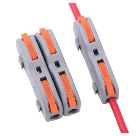 AKINLOAF 25 Pcs Wire Connectors Lever Wire Connector Compact Splicing Connector Push-in Conductor Terminal Block (1 in 1 Out)