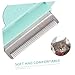 Luxshiny Cat Hair Comb and Pet Grooming Brush with Comfortable Grip Portable Lightweight Design Dual Function Shedding and Massage Tool for Cats Mint Green