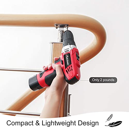 Avid Power 6.5-Amp 1.25 Hp Compact Router Bundle With 12V Cordless Drill Set With 22Pcs Driver/Drill Bits #TOP7