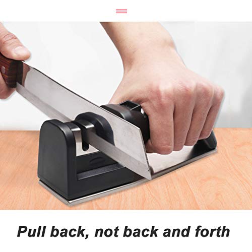 Manuelle Messerschärfer, 3 Stufen Messerschleifer Profi-Küchenmesserschärfer Haushaltsmesser Formen Und Schärfen – Bild 5