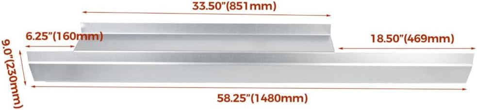 Rocker Panel & Cab Corner for Chevy for Silverado 1500/2500HD/3500HD 07-13 for Silverado 2500HD/3500 Classic 07,for GMC for Sierra 1500/2500HD/3500HD 07-13 Regular Cab 2 Door Assembly