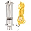 iplusmile Vogel Accessoire 3 stks Roestvrij Staal Vogel Training Fluit Outdoor Fluit (Zilver, Geel)