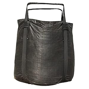 Secbolt Pack of 6 FIBC Bulk Bag, Anti-UV 3 Years, 3300lbs 1.5 ton SWL @ Safty Factor 5:1, 43″ Dia. x 43″ H Tubular Bag, Duffle Top, Flat Bottom, Woven Polypropylene PP Bags, 1 One Ton Bag