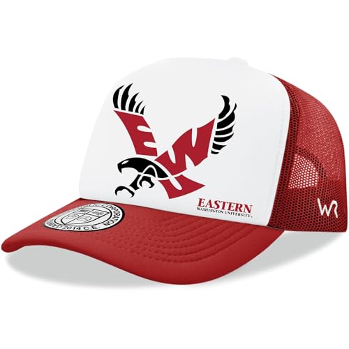Eastern Washington University Eagles EWU Trucker Mesh Snapback Jumbo Cap Red