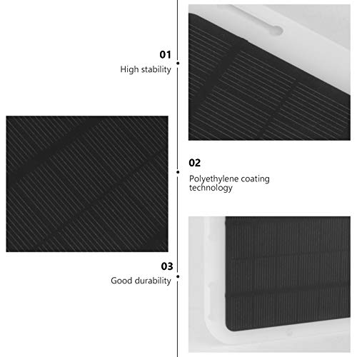 Yardwe 1 Conjunto de Painel Solar de Silício Monocristalino Portátil de 10 W Conjunto de Gerador Sol