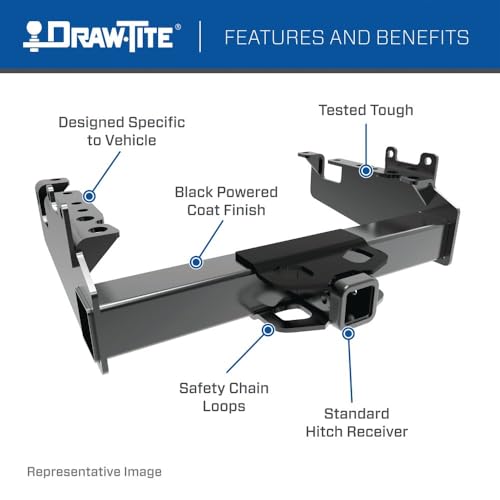 Draw-Tite 45508 Titan Class 5 Trailer Hitch, 2-1/2 Inch Square Receiver, Compatible with Ford F-250 Super Duty, F-350 Super Duty, F-450 Super Duty (Please Verify VEHCILE Application) - Thumbnail 4