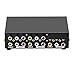 axGear AV Switch Box Composite Selector 4 Port RCA Audio Video 4 in 1 Out to TV
