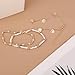 BOXOB 3pcs Shell Ankle Bracelets set, Stretchable Boho Shell Anklets for Women Adjustable Elegant Pearl Fashion Gifts Summer Beach Starfish Foot Jewelry for Vacation Seaside Party (Style 3)
