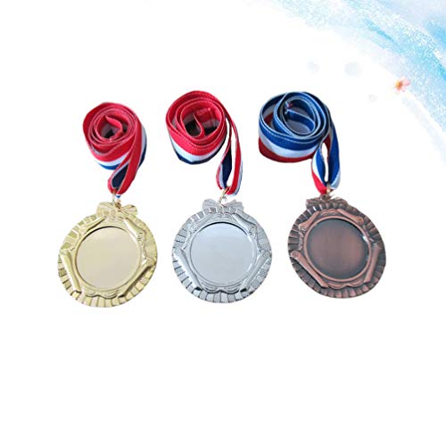 Medalhas de Prêmio da STOBOK, 3 Peças de Medalhas de Prêmio Olímpico, Medalhas de Prêmio de Bronze P