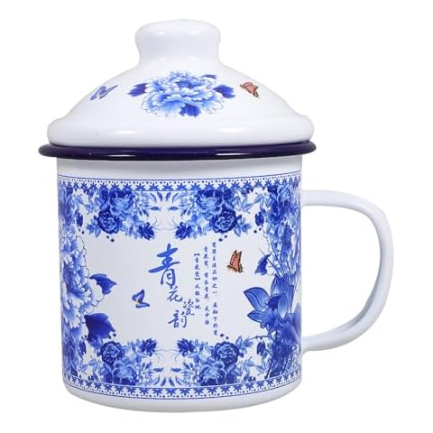 FUNOMOCYA Enamel Tea Cup Cover