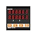 Digital Counter Meter with Alarm, High-Precision Industrial Roller-Type Measurement Tool, 0.00004in Accuracy, US Plug, Wide Voltage, Memory Function for Plates, Fabrics, Steel