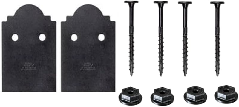 Simpson Strong-Tie APB66DSP-KIT Outdoor Accents APB66DSP Paquete de placa lateral de base de poste decorativo - con sujetadores necesarios