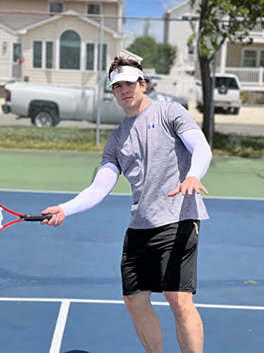 Aegend 2 Pair Sun Protection Cooling Arm Sleeves Compression - Tattoo Cover Up - Sun Sleeves For Men Women For Cycling, Running, Basketball, Golf, Black & White #TOP7