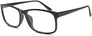 HUIHUIKK Nearsighted Oversize Myopia Glasses Everyday Use Mens Womens -1.50 Black Distance Glasses (NOT READING GLASSES)