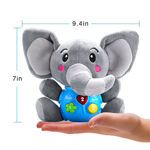 Adadmei Plush Elephant Baby Toys 0 3 6 9 12 Months, Upgraded Light Up Baby Toys Newborn Baby Musical Toys For Infant Babies Boys & Girls Toddlers 0 To 36 Months #TOP7
