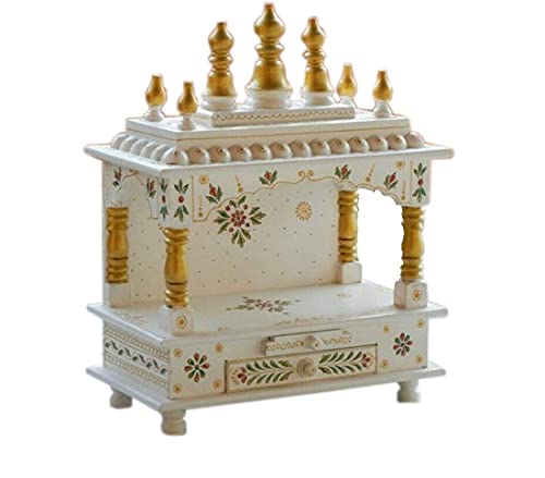 Pooja Mandap y templo de madera para el hogar altar tradicional religioso