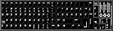 Commodore AMIGA-500_1200_1200HD Self-Adheisive Black Keyboard Stickers
