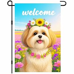 Welcome Floral Shih Tzu