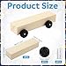 Wonderjune 12 Pack Derby Cars Kits Bulk Pinewood Car Kits Pine Derby Cars Wheels and Axles Pre-Cut Wood Basic Pine Block Set for Car Race