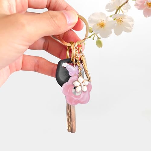 Pinesea Flower Keychains for Women,Key Chain Charms Bag Charms Purse Charm,Mom Keychain Gift for Mom from Daughter Son — view 5