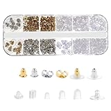 360 Stück Ohrstecker Verschluss Ohrring Verschluss Silikon Ohrringheber Silicone Ohrringverschlüsse Ohrringe Stecker Verschlüsse Ohrring Stopper Earring Backs für Ohrring Stecker