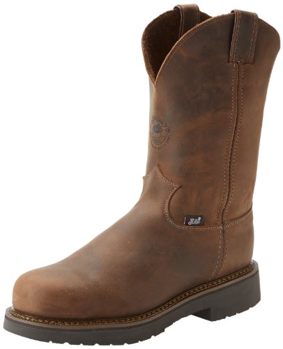 Justin Original Work Men’s J-max Steel Toe Pull On, Rugged Bay Gaucho, 10 D US