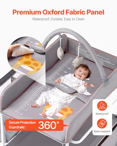 Table à langer à roulettes VEVOR pour simplifier le bain bébé