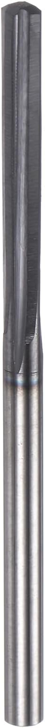 HARFINGTON Carbide Chucking Reamer 0.103"(2.616mm) Dia Straight Flute Straight Shank Machine Reamer Tool for Metal and Lathes CNC Machining Centers, Black