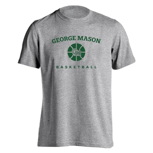 Sport Your Gear George Mason Patriots Basketball Game Day Traditions Short Sleeve Athletic Heather Large T-Shirt – Officially Licensed College Fan Tee – George Mason University Apparel Tee
